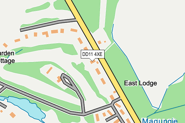 DD11 4XE map - OS OpenMap – Local (Ordnance Survey) DD11 4XE map - OS OpenMap – Local (Ordnance Survey)