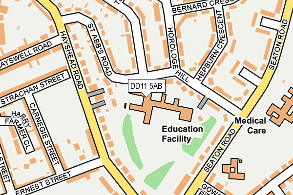 DD11 5AB map - OS OpenMap – Local (Ordnance Survey) DD11 5AB map - OS OpenMap – Local (Ordnance Survey)