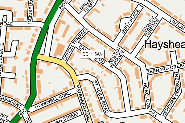 DD11 5AN map - OS OpenMap – Local (Ordnance Survey)