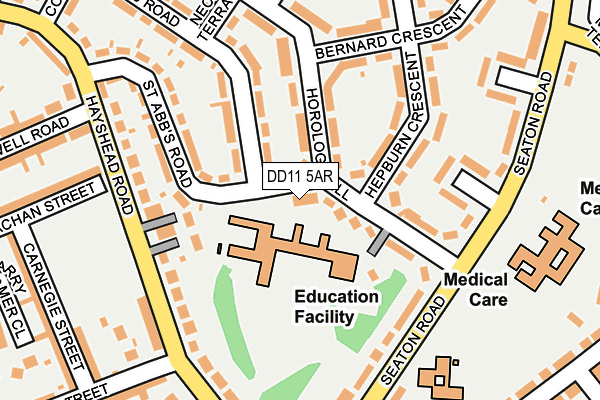 DD11 5AR map - OS OpenMap – Local (Ordnance Survey) DD11 5AR map - OS OpenMap – Local (Ordnance Survey)