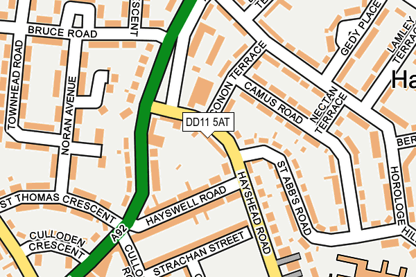 DD11 5AT map - OS OpenMap – Local (Ordnance Survey) DD11 5AT map - OS OpenMap – Local (Ordnance Survey)