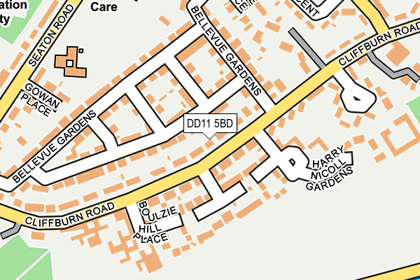 DD11 5BD map - OS OpenMap – Local (Ordnance Survey) DD11 5BD map - OS OpenMap – Local (Ordnance Survey)