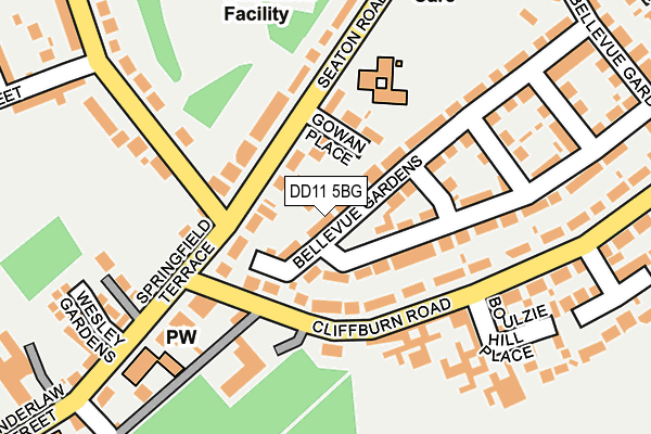 DD11 5BG map - OS OpenMap – Local (Ordnance Survey) DD11 5BG map - OS OpenMap – Local (Ordnance Survey)