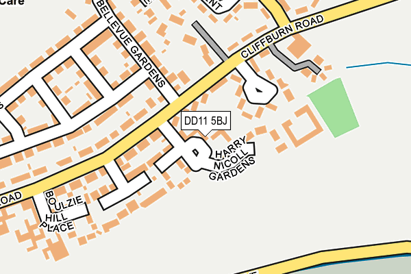DD11 5BJ map - OS OpenMap – Local (Ordnance Survey) DD11 5BJ map - OS OpenMap – Local (Ordnance Survey)