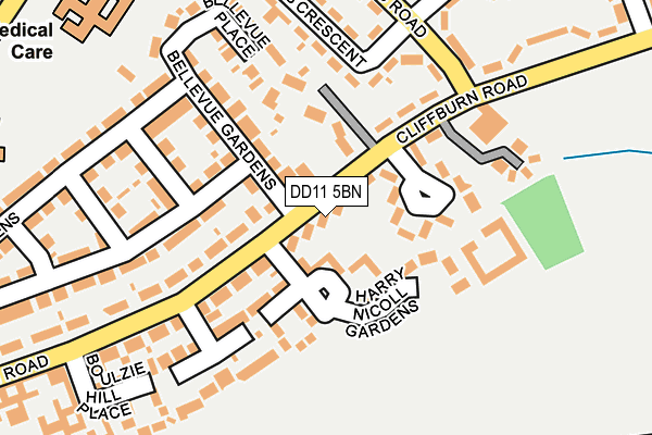 DD11 5BN map - OS OpenMap – Local (Ordnance Survey) DD11 5BN map - OS OpenMap – Local (Ordnance Survey)