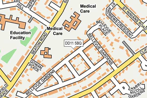 DD11 5BQ map - OS OpenMap – Local (Ordnance Survey) DD11 5BQ map - OS OpenMap – Local (Ordnance Survey)