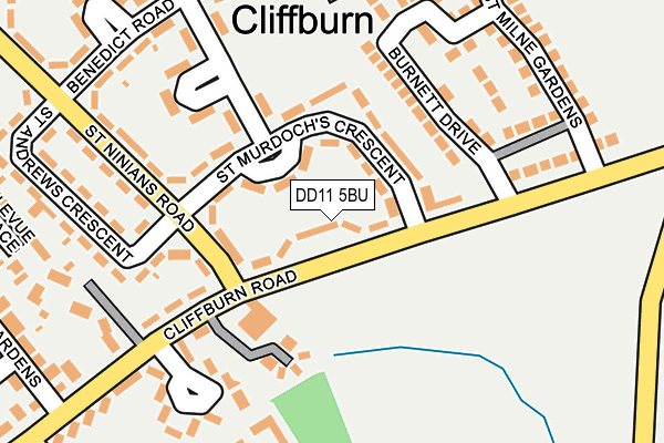 DD11 5BU map - OS OpenMap – Local (Ordnance Survey) DD11 5BU map - OS OpenMap – Local (Ordnance Survey)
