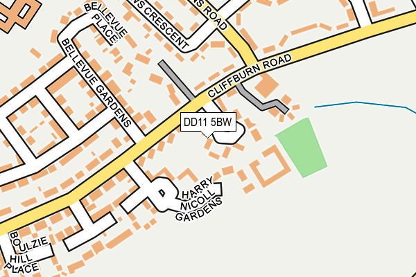 DD11 5BW map - OS OpenMap – Local (Ordnance Survey) DD11 5BW map - OS OpenMap – Local (Ordnance Survey)
