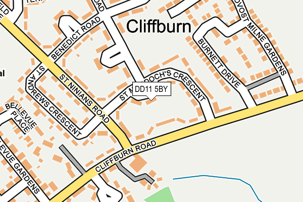 DD11 5BY map - OS OpenMap – Local (Ordnance Survey) DD11 5BY map - OS OpenMap – Local (Ordnance Survey)