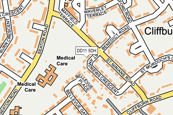 DD11 5DH map - OS OpenMap – Local (Ordnance Survey) DD11 5DH map - OS OpenMap – Local (Ordnance Survey)