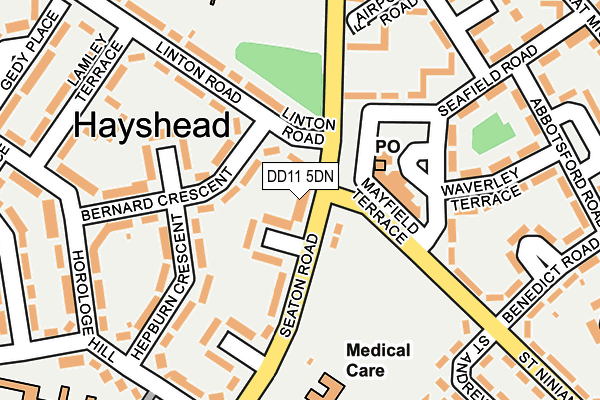 DD11 5DN map - OS OpenMap – Local (Ordnance Survey) DD11 5DN map - OS OpenMap – Local (Ordnance Survey)