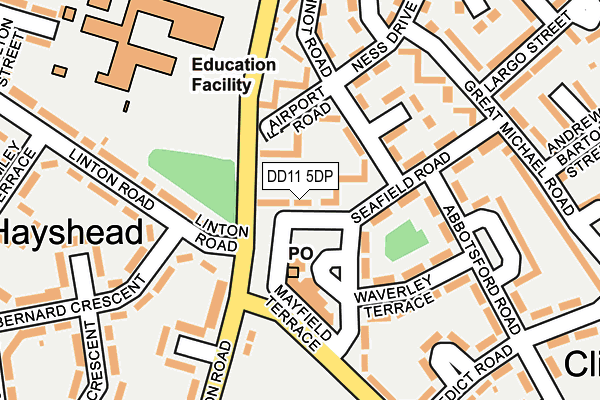 DD11 5DP map - OS OpenMap – Local (Ordnance Survey) DD11 5DP map - OS OpenMap – Local (Ordnance Survey)