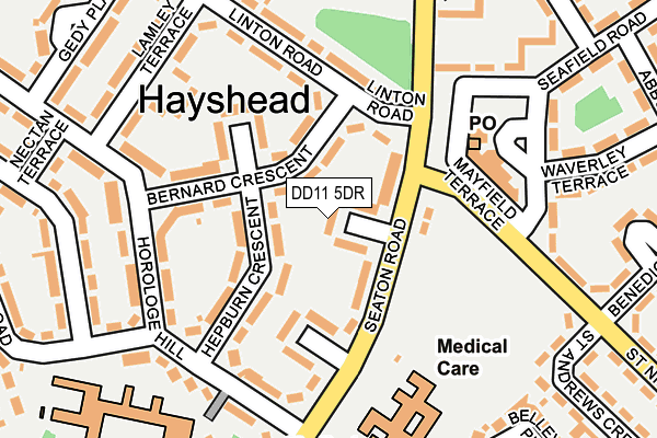 DD11 5DR map - OS OpenMap – Local (Ordnance Survey) DD11 5DR map - OS OpenMap – Local (Ordnance Survey)