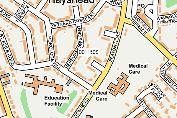 DD11 5DS map - OS OpenMap – Local (Ordnance Survey) DD11 5DS map - OS OpenMap – Local (Ordnance Survey)