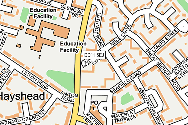 DD11 5EJ map - OS OpenMap – Local (Ordnance Survey) DD11 5EJ map - OS OpenMap – Local (Ordnance Survey)