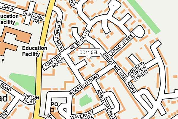 DD11 5EL map - OS OpenMap – Local (Ordnance Survey) DD11 5EL map - OS OpenMap – Local (Ordnance Survey)