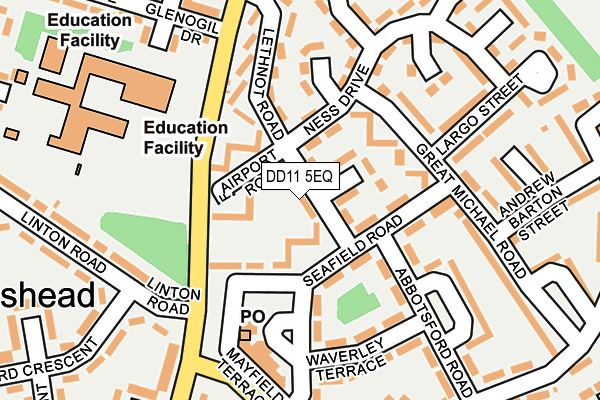 DD11 5EQ map - OS OpenMap – Local (Ordnance Survey) DD11 5EQ map - OS OpenMap – Local (Ordnance Survey)