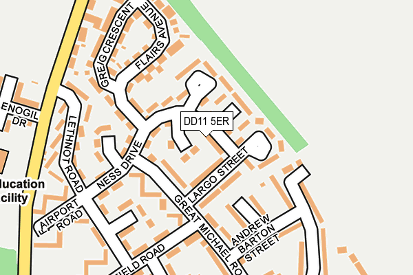 DD11 5ER map - OS OpenMap – Local (Ordnance Survey) DD11 5ER map - OS OpenMap – Local (Ordnance Survey)