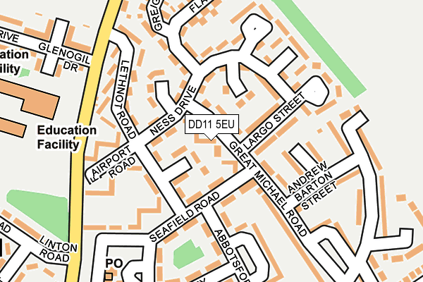 DD11 5EU map - OS OpenMap – Local (Ordnance Survey) DD11 5EU map - OS OpenMap – Local (Ordnance Survey)