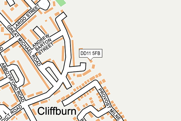 DD11 5FB map - OS OpenMap – Local (Ordnance Survey) DD11 5FB map - OS OpenMap – Local (Ordnance Survey)
