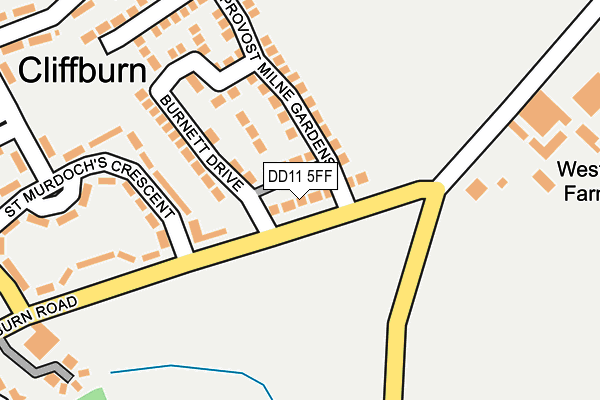 DD11 5FF map - OS OpenMap – Local (Ordnance Survey) DD11 5FF map - OS OpenMap – Local (Ordnance Survey)