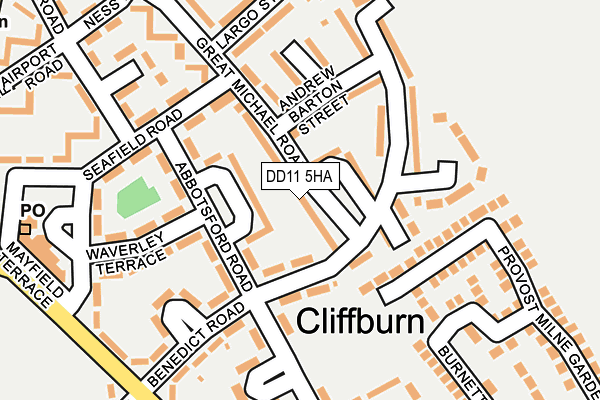 DD11 5HA map - OS OpenMap – Local (Ordnance Survey) DD11 5HA map - OS OpenMap – Local (Ordnance Survey)