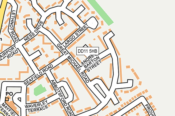 DD11 5HB map - OS OpenMap – Local (Ordnance Survey) DD11 5HB map - OS OpenMap – Local (Ordnance Survey)