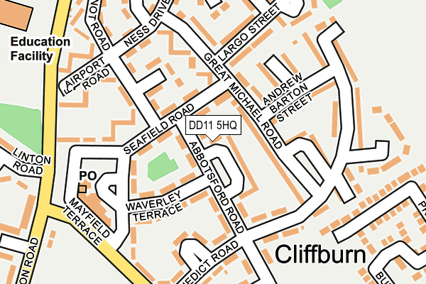 DD11 5HQ map - OS OpenMap – Local (Ordnance Survey) DD11 5HQ map - OS OpenMap – Local (Ordnance Survey)