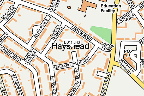 DD11 5HS map - OS OpenMap – Local (Ordnance Survey) DD11 5HS map - OS OpenMap – Local (Ordnance Survey)