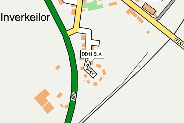 DD11 5LA map - OS OpenMap – Local (Ordnance Survey) DD11 5LA map - OS OpenMap – Local (Ordnance Survey)