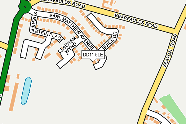 DD11 5LE map - OS OpenMap – Local (Ordnance Survey) DD11 5LE map - OS OpenMap – Local (Ordnance Survey)
