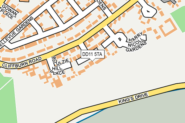 DD11 5TA map - OS OpenMap – Local (Ordnance Survey) DD11 5TA map - OS OpenMap – Local (Ordnance Survey)
