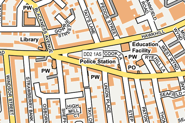 DD2 1AS map - OS OpenMap – Local (Ordnance Survey) DD2 1AS map - OS OpenMap – Local (Ordnance Survey)