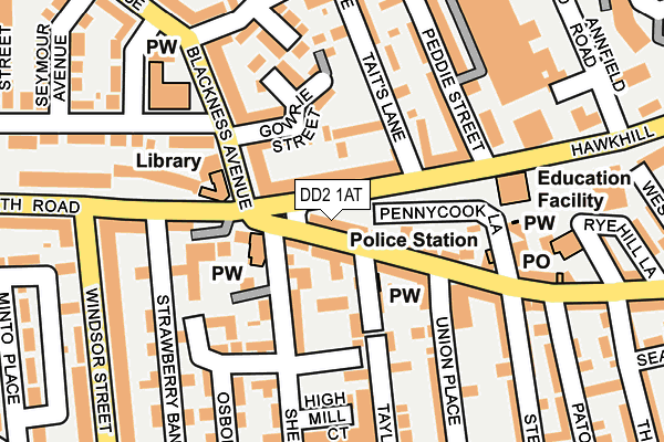 DD2 1AT map - OS OpenMap – Local (Ordnance Survey) DD2 1AT map - OS OpenMap – Local (Ordnance Survey)