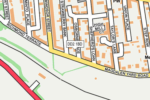 DD2 1BD map - OS OpenMap – Local (Ordnance Survey) DD2 1BD map - OS OpenMap – Local (Ordnance Survey)