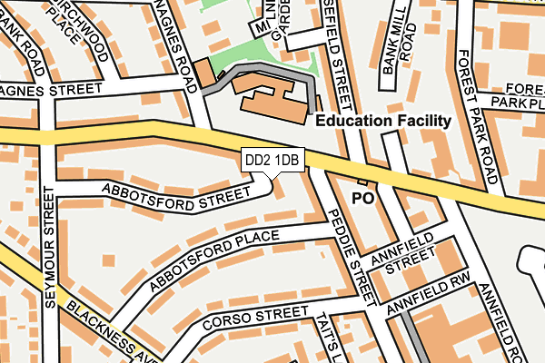 DD2 1DB map - OS OpenMap – Local (Ordnance Survey) DD2 1DB map - OS OpenMap – Local (Ordnance Survey)