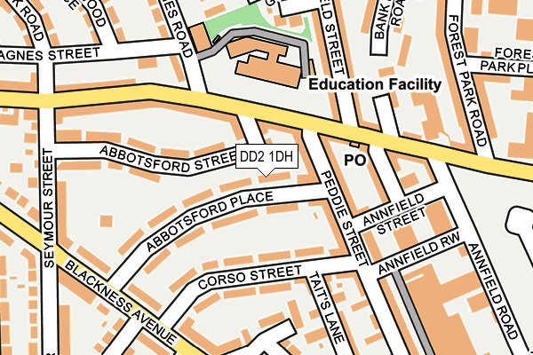 DD2 1DH map - OS OpenMap – Local (Ordnance Survey) DD2 1DH map - OS OpenMap – Local (Ordnance Survey)