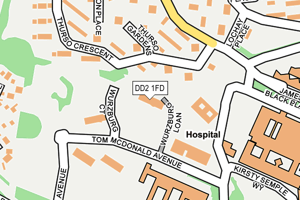 DD2 1FD map - OS OpenMap – Local (Ordnance Survey) DD2 1FD map - OS OpenMap – Local (Ordnance Survey)