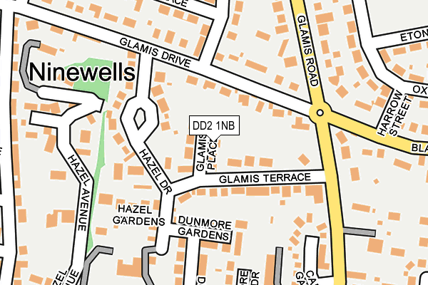 DD2 1NB map - OS OpenMap – Local (Ordnance Survey) DD2 1NB map - OS OpenMap – Local (Ordnance Survey)