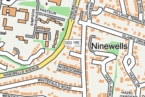 DD2 1RE map - OS OpenMap – Local (Ordnance Survey) DD2 1RE map - OS OpenMap – Local (Ordnance Survey)