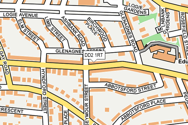 DD2 1RT map - OS OpenMap – Local (Ordnance Survey) DD2 1RT map - OS OpenMap – Local (Ordnance Survey)