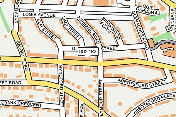 DD2 1RX map - OS OpenMap – Local (Ordnance Survey) DD2 1RX map - OS OpenMap – Local (Ordnance Survey)