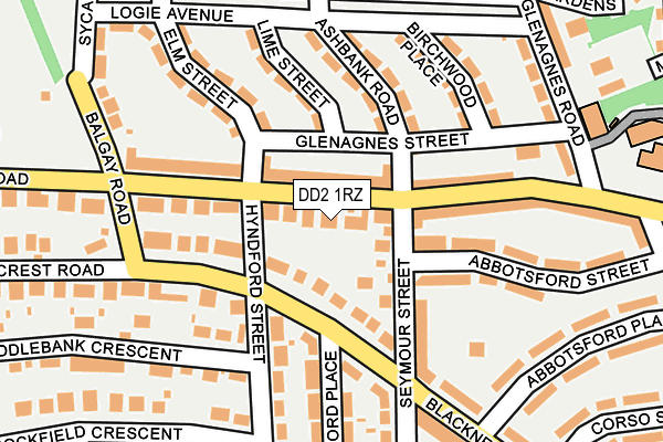 DD2 1RZ map - OS OpenMap – Local (Ordnance Survey) DD2 1RZ map - OS OpenMap – Local (Ordnance Survey)
