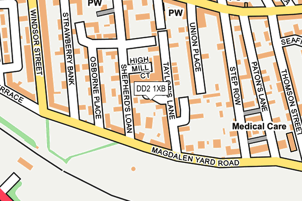DD2 1XB map - OS OpenMap – Local (Ordnance Survey) DD2 1XB map - OS OpenMap – Local (Ordnance Survey)