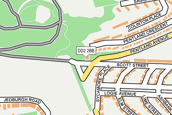 DD2 2BB map - OS OpenMap – Local (Ordnance Survey) DD2 2BB map - OS OpenMap – Local (Ordnance Survey)