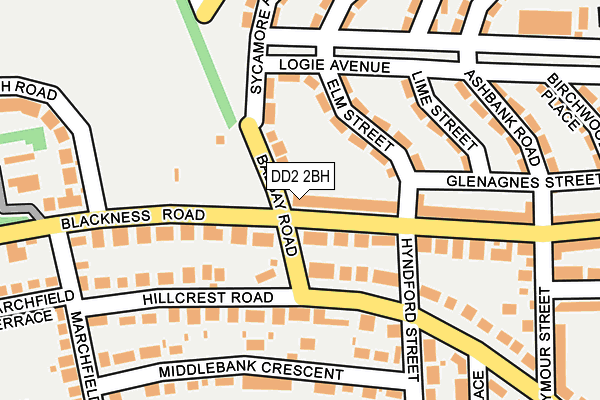 DD2 2BH map - OS OpenMap – Local (Ordnance Survey) DD2 2BH map - OS OpenMap – Local (Ordnance Survey)