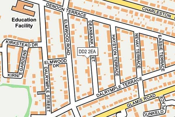 DD2 2EA map - OS OpenMap – Local (Ordnance Survey) DD2 2EA map - OS OpenMap – Local (Ordnance Survey)
