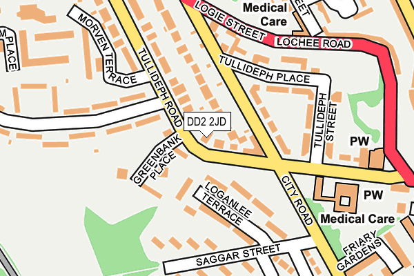 DD2 2JD map - OS OpenMap – Local (Ordnance Survey) DD2 2JD map - OS OpenMap – Local (Ordnance Survey)