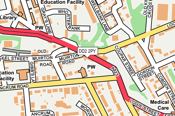 DD2 2PY map - OS OpenMap – Local (Ordnance Survey) DD2 2PY map - OS OpenMap – Local (Ordnance Survey)