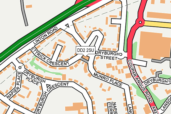 DD2 2SU map - OS OpenMap – Local (Ordnance Survey) DD2 2SU map - OS OpenMap – Local (Ordnance Survey)